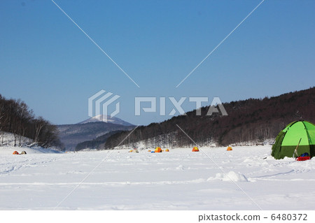 Fishing of the Hakusan Mountains and Lake Iwako Lake 6480372