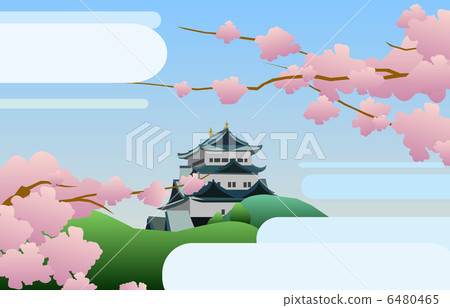 櫻花和城堡 6480465