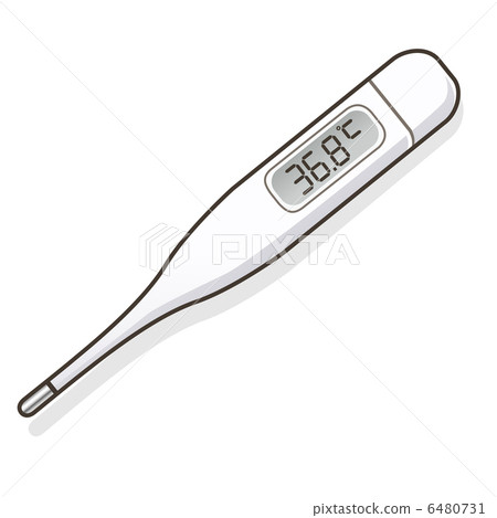 Thermometer electronic clinical thermometer illustration Thermometer electronic clinical thermometer illustration 6480731