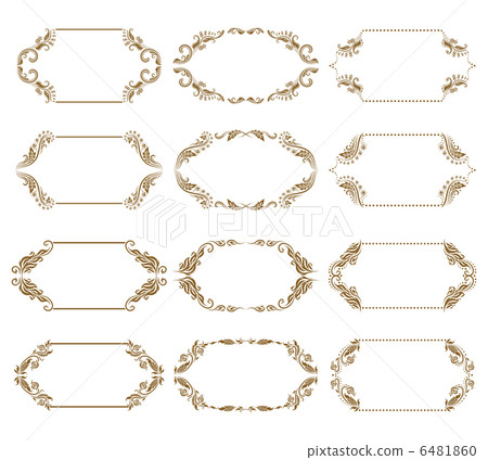 Set of ornate vector frames 6481860