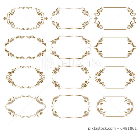 Set of ornate vector frames 6481861