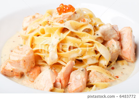 Fettuccine with salmon Fettuccine with salmon 6483772