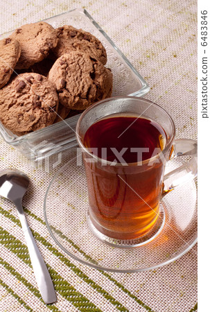 tea and chocolate chip cookies tea and chocolate chip cookies 6483846