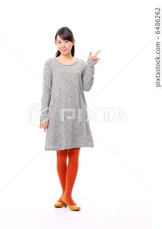 指著女孩 6486262