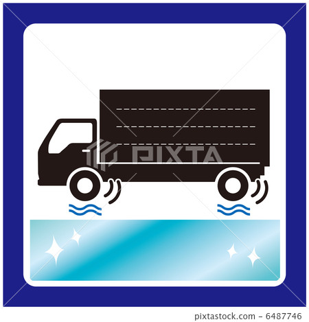 Freezing of road surface Caution (track) -4 6487746