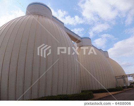 Sewage treatment plant (egg-shaped digestion tank) 6488006
