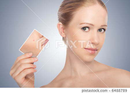 concept skincare . Skin of beauty young woman concept skincare . Skin of beauty young woman 6488789