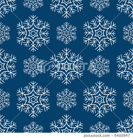 Seamless snowflakes pattern 6488947