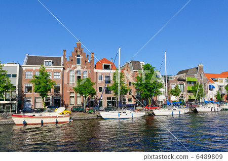Townscape of Harlem in the Netherlands 6489809