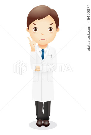 白色衣裳男性例證 白色衣裳男性例證 6490874