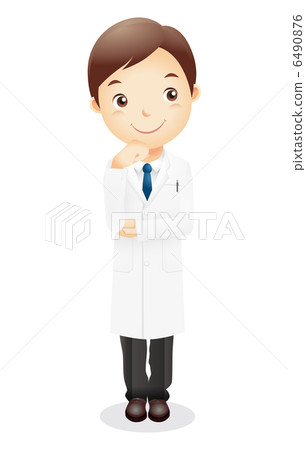 White clothes male illustration 6490876