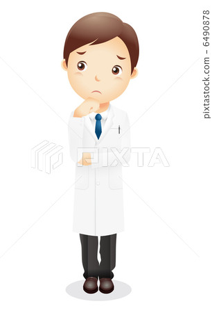 白色衣裳男性例證 白色衣裳男性例證 6490878