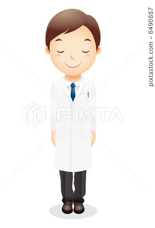 白色衣裳男性例證 6490887
