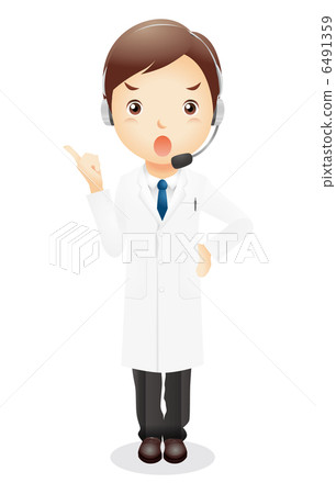 White clothes male illustration White clothes male illustration 6491359