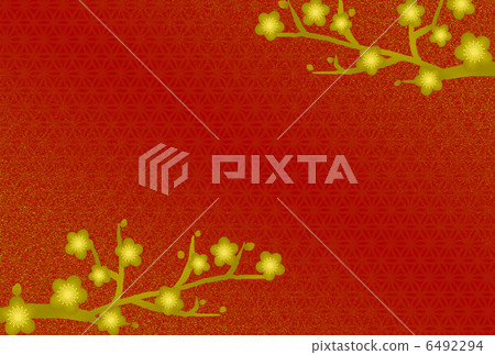 Japanese style flower pattern - Stock Illustration [6492294] - PIXTA