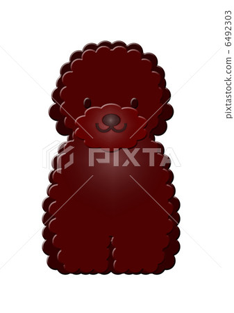Poodle of chocolate plate Poodle of chocolate plate 6492303