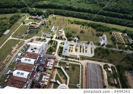 Power Plant aerial view Power Plant aerial view 6494343