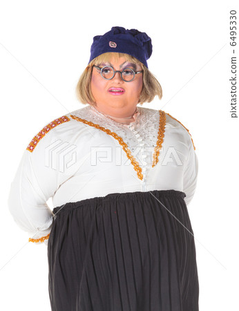 Cheerful man, Drag Queen, in a Female Suit 6495330