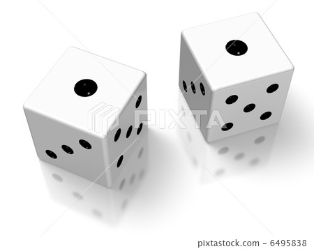 Rendering images of two dice 6495838
