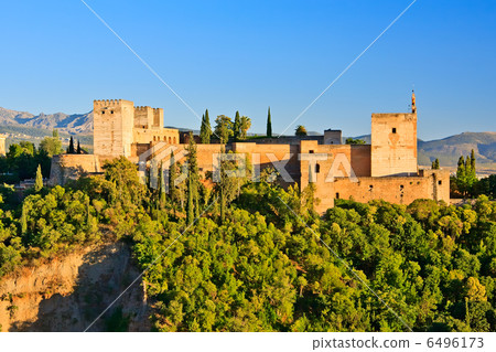Alhambra at sunset, Granada, Spain  6496173