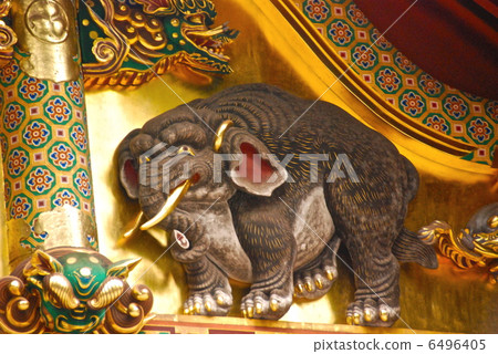 Toshogu / Kamioko的“大象的木雕雕塑”（日光東照宮/栃木縣日光市） 6496405