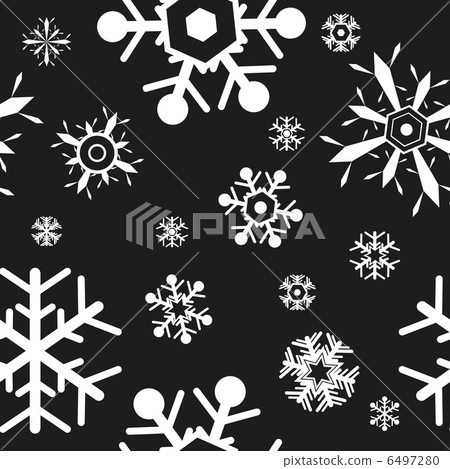 Vector of Christmas pattern snowflake background - Stock Illustration ...