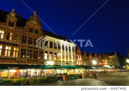 Belgium Bruges Townscape at dusk 6497446