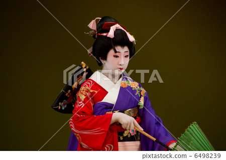 日本美女跳舞日本舞蹈 6498239