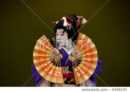 日本美女跳舞日本舞蹈 6498245