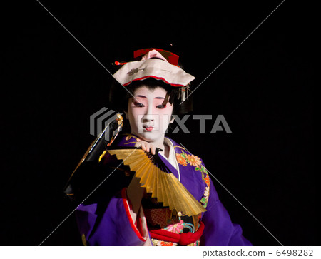 日本美女跳舞日本舞蹈 6498282