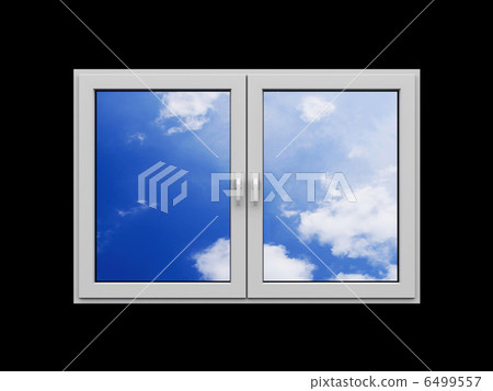 Window with clouds Window with clouds 6499557