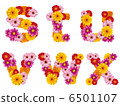 Flower lower case letters, alphabet, flowers, English, 6501107