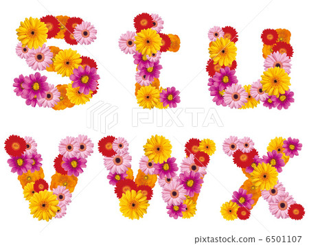 Flower lower case letters, alphabet, flowers, English, Flower lower case letters, alphabet, flowers, English, 6501107