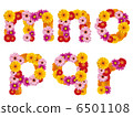 Flower lower case letters, alphabet, flowers, English, 6501108