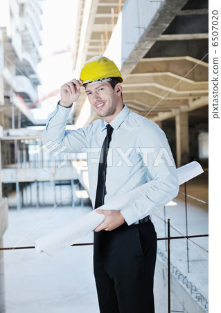 architect on construction site architect on construction site 6507020