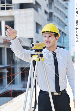 architect on construction site architect on construction site 6507516