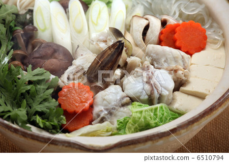 Nabe cooking pot ingredients food Fugu Fugu Nabe FUFCUTORI Fine frog ingredients 6510794
