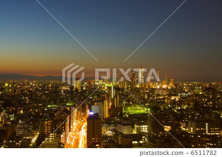 Night view from Bunkyo Civic Center 6511782
