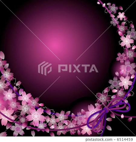 Sakura background _ 01 Square _ Pink 6514459