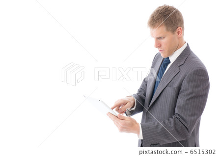 Foreign businessman with tablet 6515302