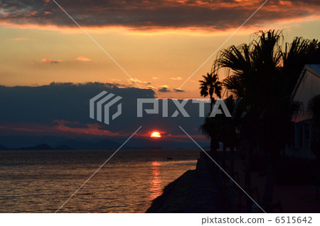 故鄉村莊的日落 6515642