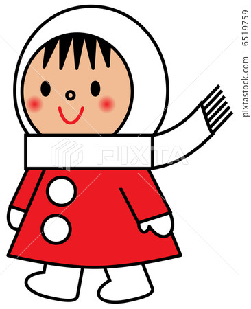 Muffler girls in winter 6519759