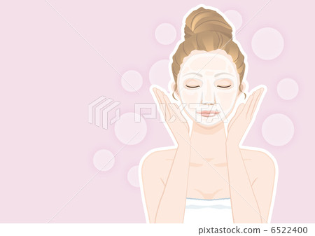 A woman doing a face pack 6522400