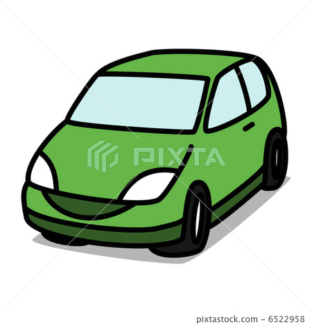 簡單的插圖“汽車06生態汽車” 6522958