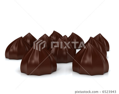 Sweet cakes over white background 6523943