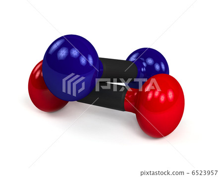 Two isolated dumbbells over white background 6523957