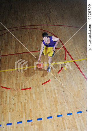 basket ball game player at sport hall basket ball game player at sport hall 6526709