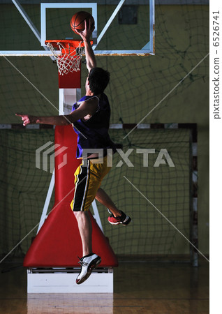 basket ball game player at sport hall basket ball game player at sport hall 6526741