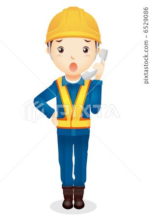 Male worker illustration 6529086