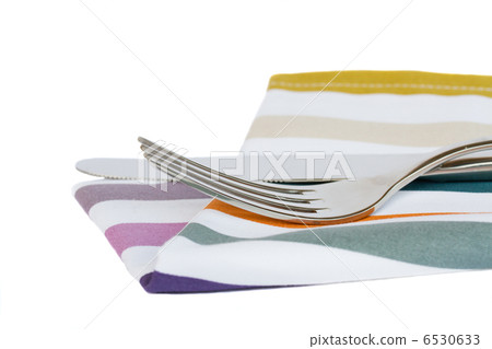 knife and fork on white 6530633